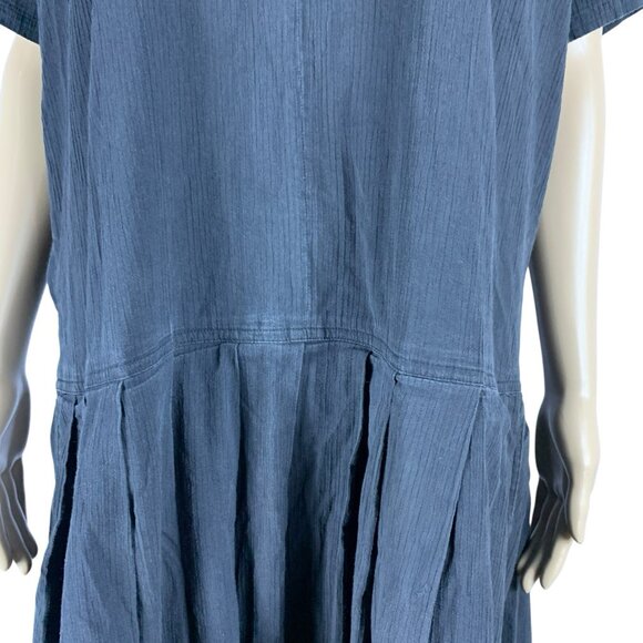 Takezo Japanese Design Dress Sz M Shift Lagenlook Pockets Made in Japan. #24 - Picture 5 of 10